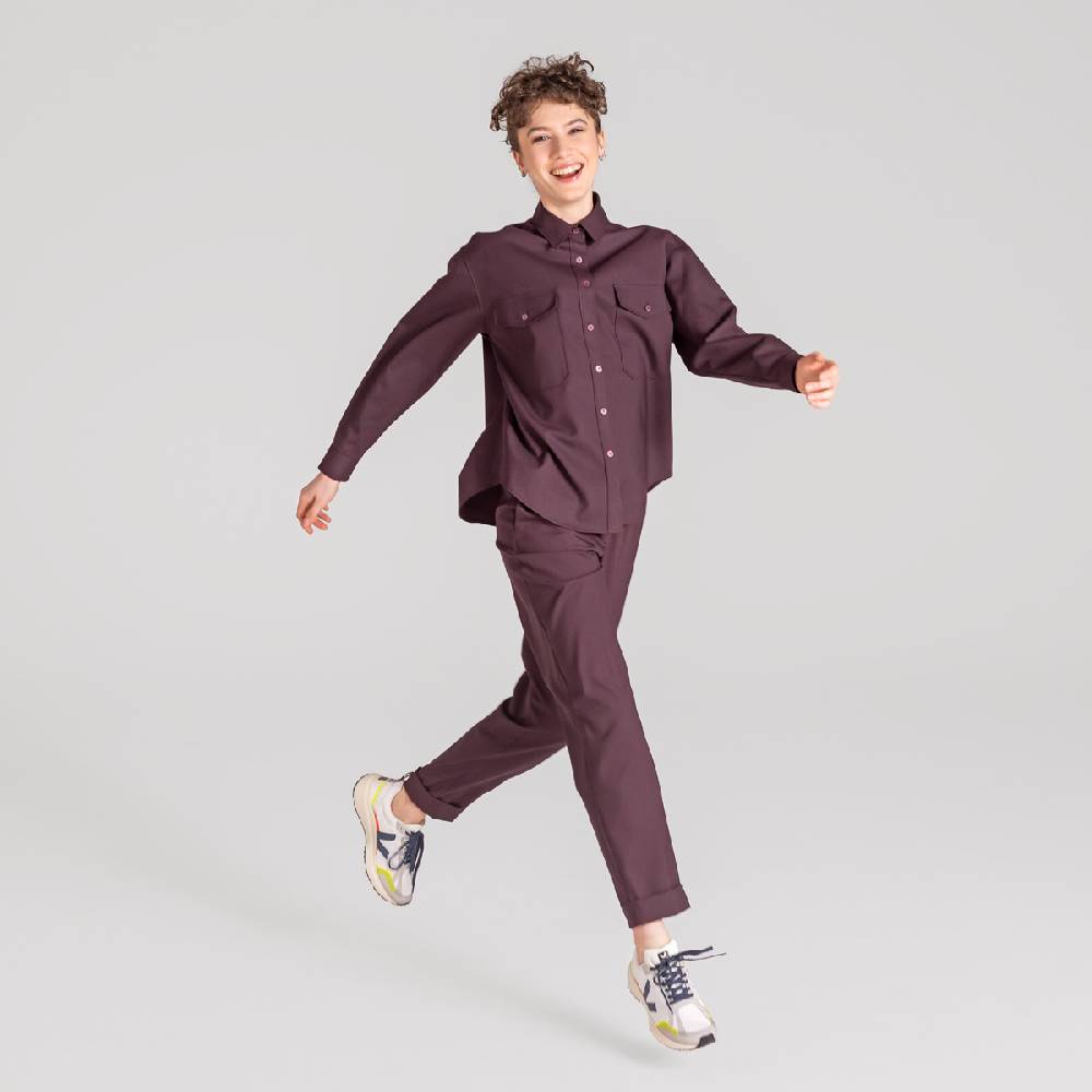 LIVING CRAFTS ALIX - Utility Shirt - Aubergine Online