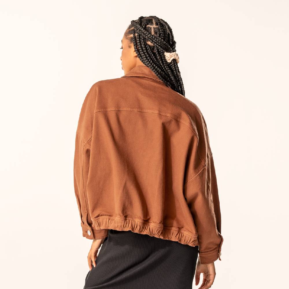 LIVING CRAFTS DAFNE - Jeansjacke - Brown Verkauf