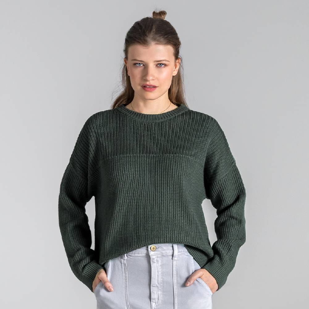 LIVING CRAFTS BEEKE - Pullover - Dark Khaki