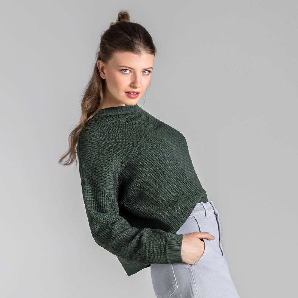 LIVING CRAFTS BEEKE - Pullover - Dark Khaki Verkauf