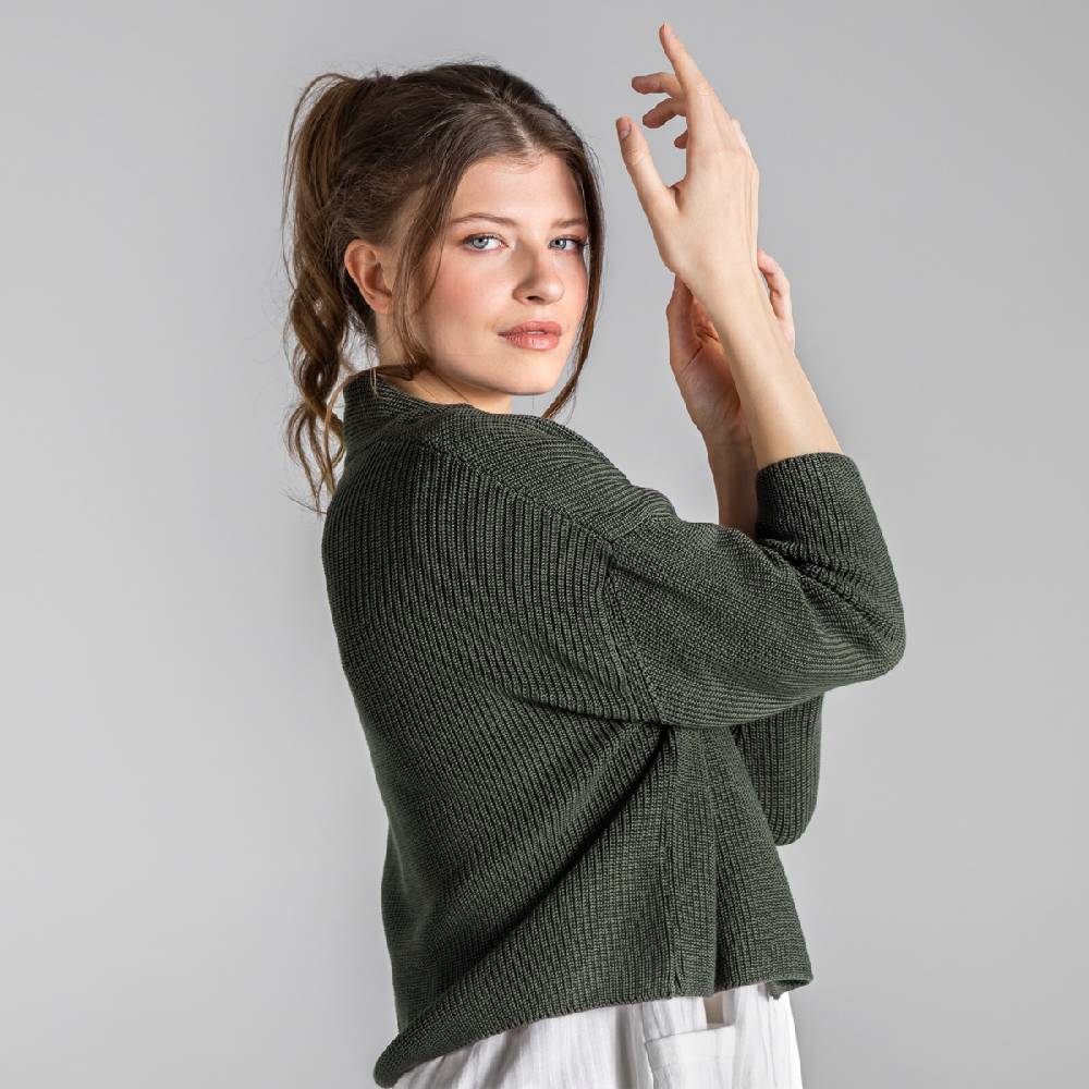 LIVING CRAFTS BINE - Strickjacke - Dark Khaki Angebote