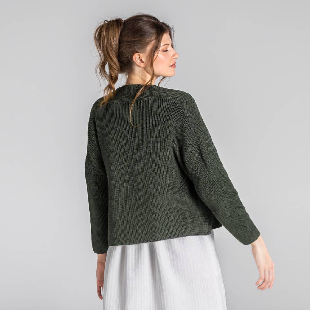 LIVING CRAFTS BINE - Strickjacke - Dark Khaki Angebote