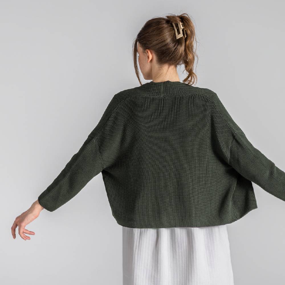 LIVING CRAFTS BINE - Strickjacke - Dark Khaki Angebote