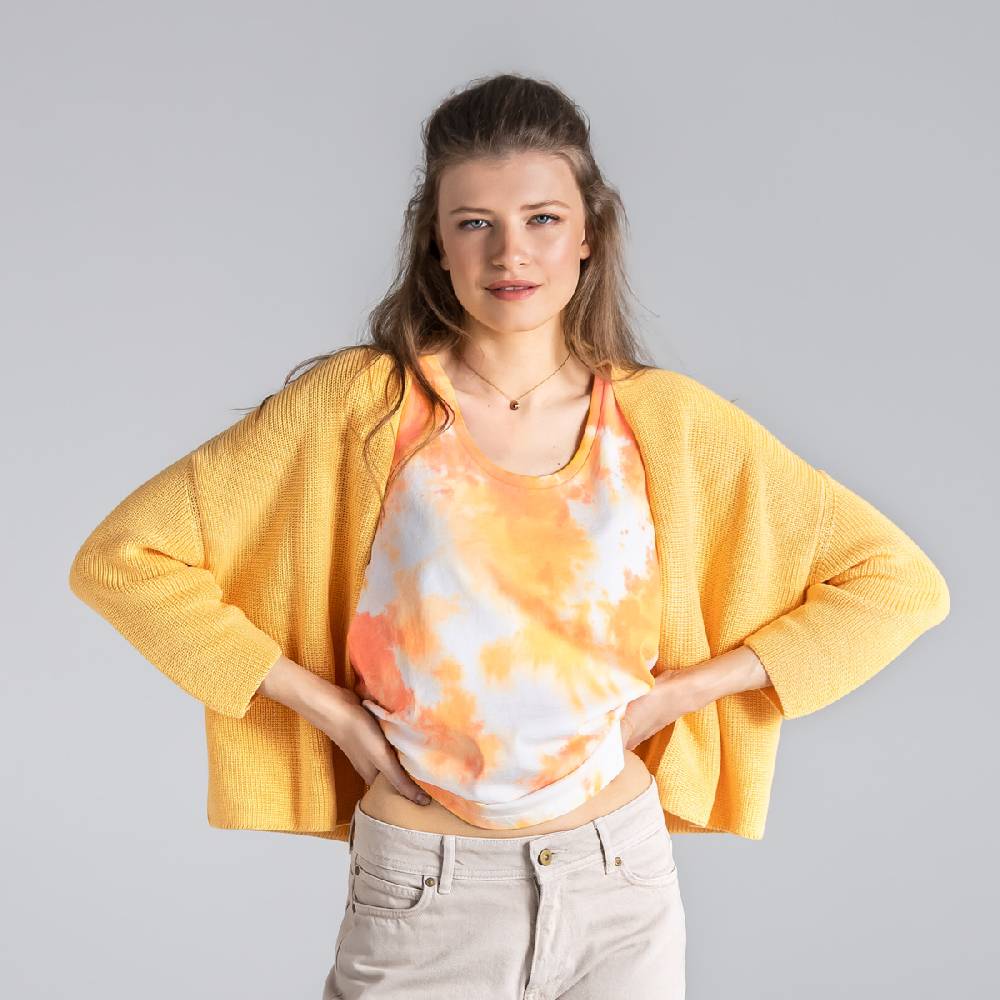 LIVING CRAFTS BINE - Strickjacke - Sunbleached