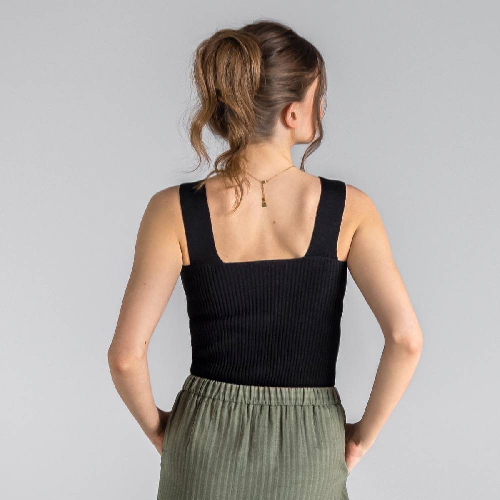 LIVING CRAFTS BIENKE - Strick Top - Black Outlet