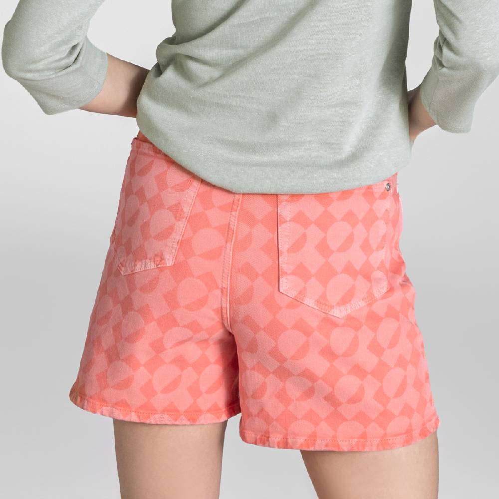 LIVING CRAFTS BONTJE - Jeans Shorts - Coral Verkauf