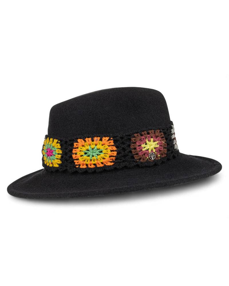 Loevenich Damen Woll-Fedora - Schwarz Günstiger Verkauf