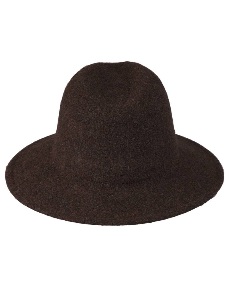 Loevenich Damen Woll-Fedora - Braun meliert Blitzverkäufe