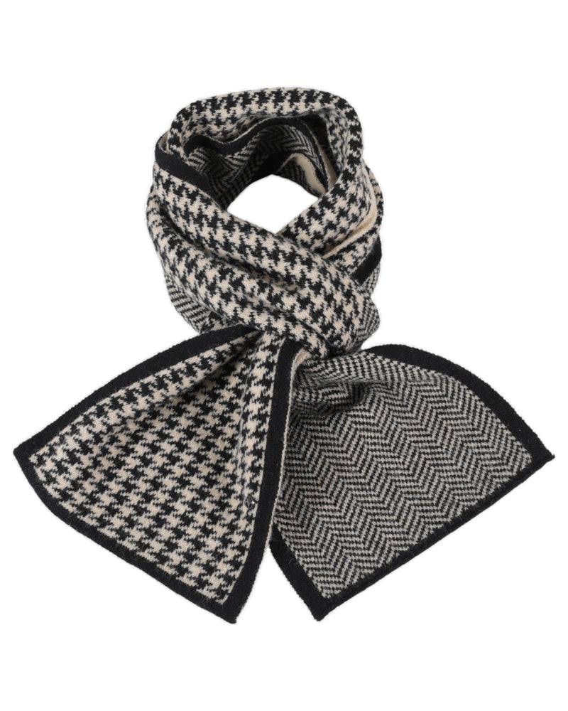 Loevenich SET Strickmütze + Schal - Beige-Schwarz im Angebot