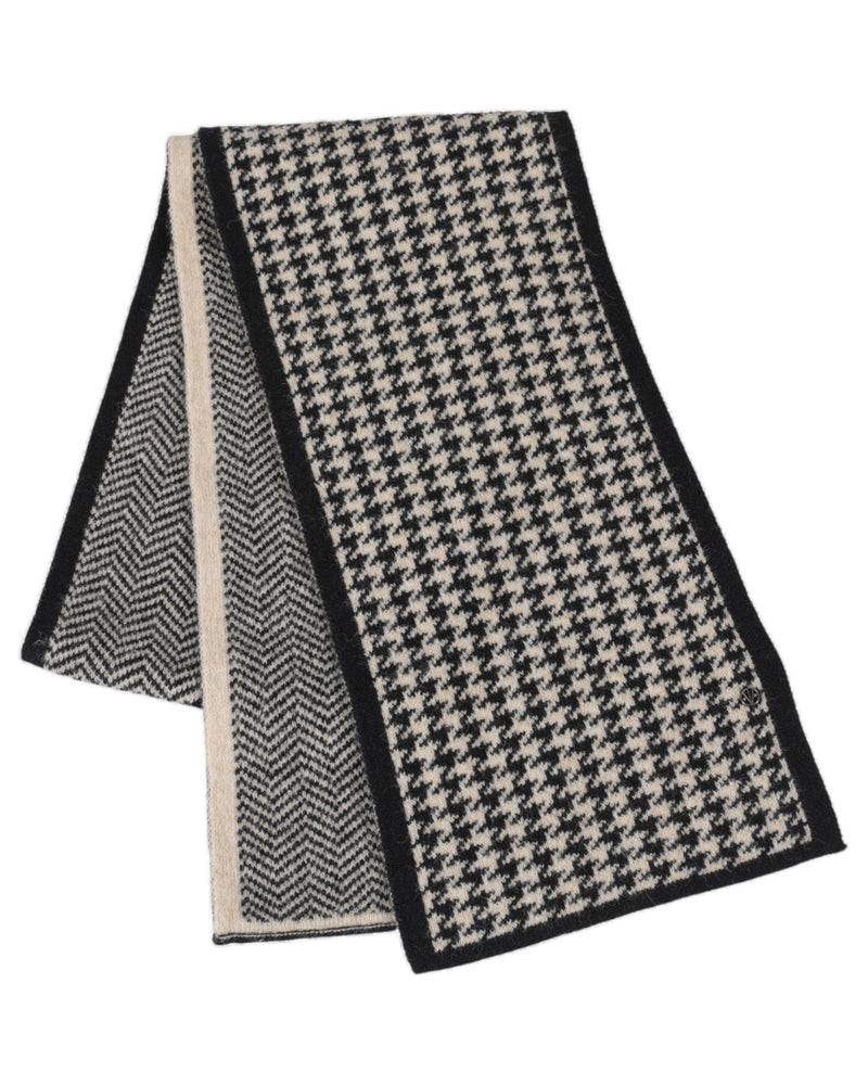 Loevenich SET Strickmütze + Schal - Beige-Schwarz im Angebot