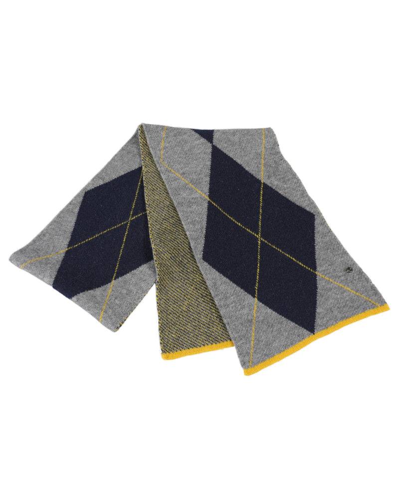 Loevenich SET Strickmütze + Rautenschal - Marine-Multi Marine Online