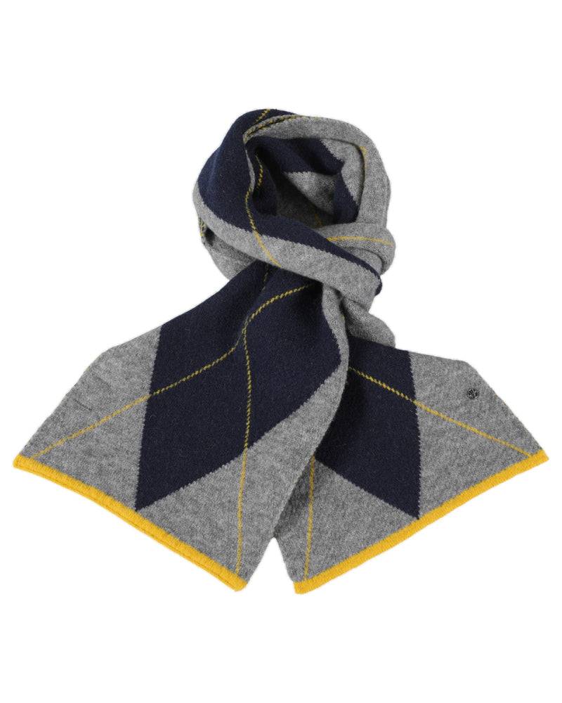 Loevenich SET Strickmütze + Rautenschal - Flanell meliert-Multi Marine Outlet