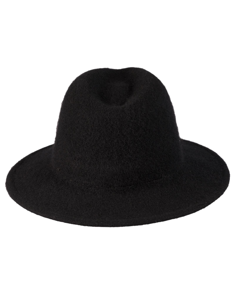 Loevenich Damen Woll-Fedora - Schwarz Fabrikverkauf