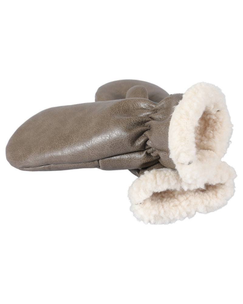 Loevenich Kunstleder Handschuhe - Oliv Fabrikverkauf