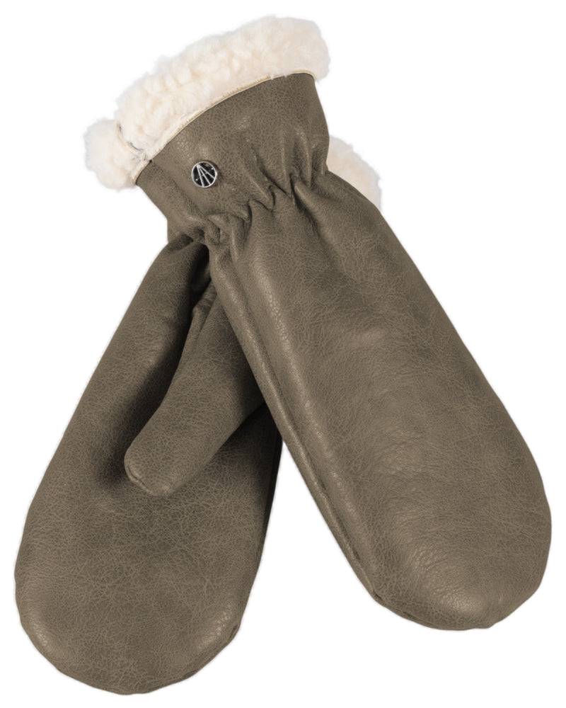 Loevenich Kunstleder Handschuhe - Oliv Fabrikverkauf