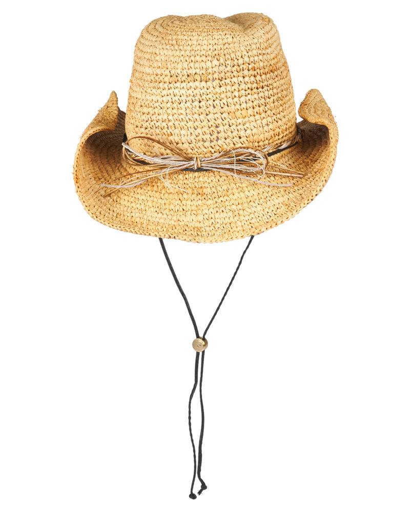 Loevenich Loevenich Cowboyhut - Leichter Naturfarbener Raffia-Strohhut mit formbarem Rand Fabrikverkauf