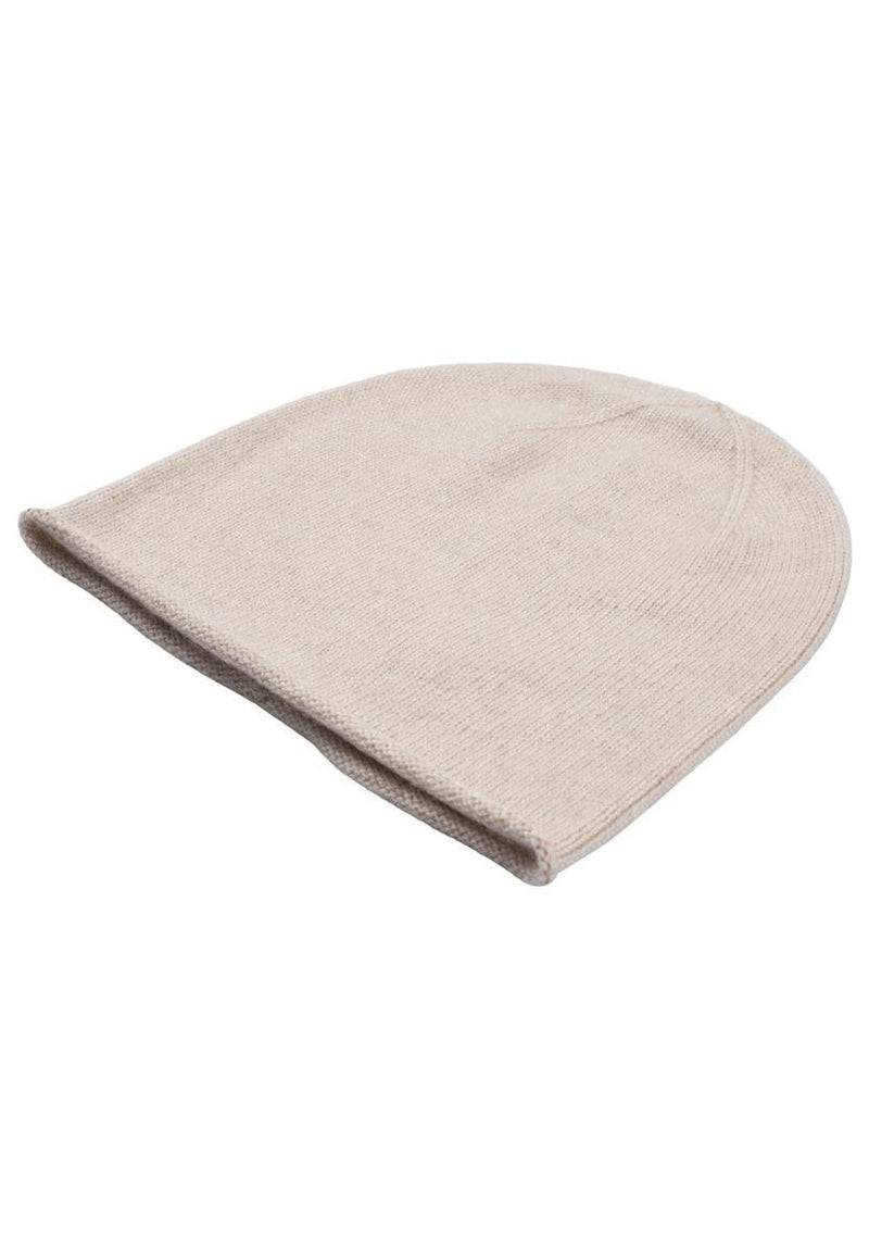 Loevenich Kaschmir Beanie - Beige meliert Auslauf