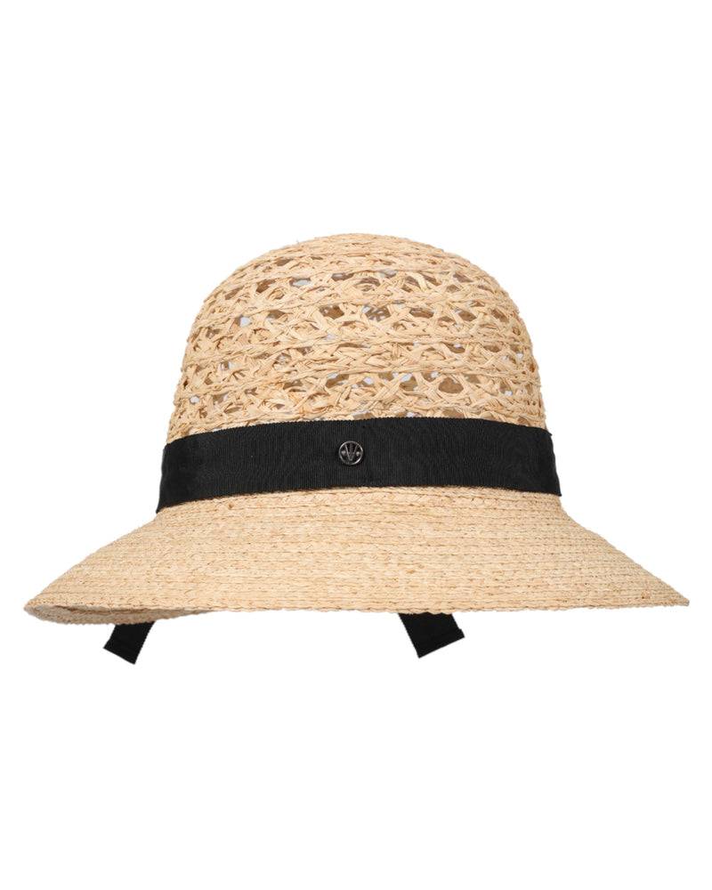 Loevenich Loevenich Medium Raffia-Glocke mit schwarzem Ripsband Verkauf