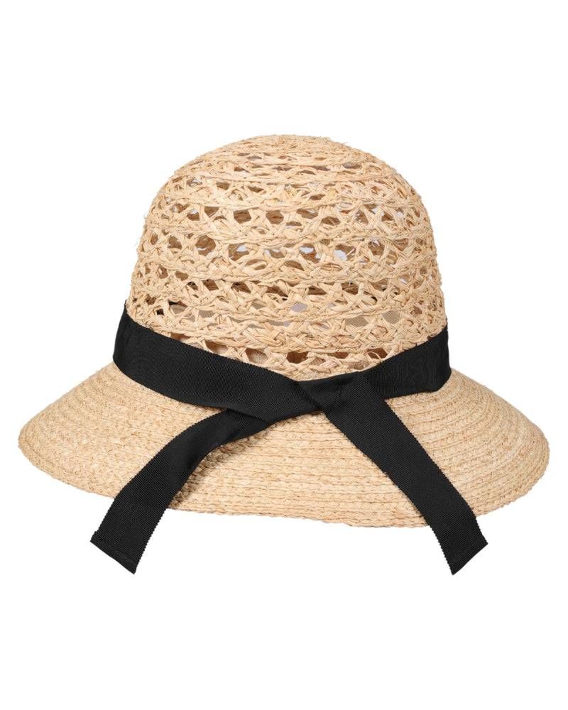 Loevenich Loevenich Medium Raffia-Glocke mit schwarzem Ripsband Verkauf