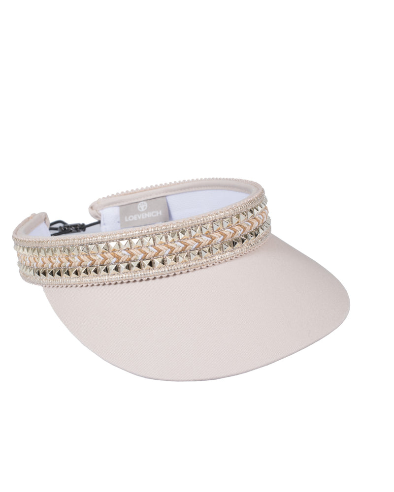 Loevenich Visor mit Nieten-Garnitur - Sand Hotsell