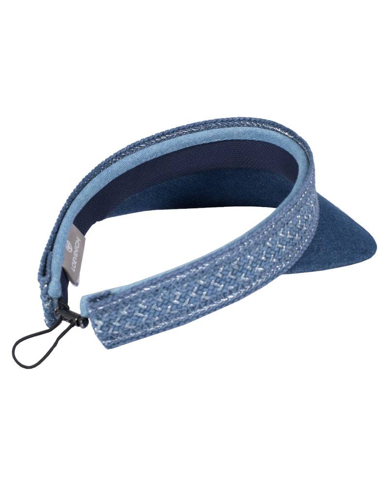 Loevenich Visor mit Flechtband-Multi Denim im Angebot