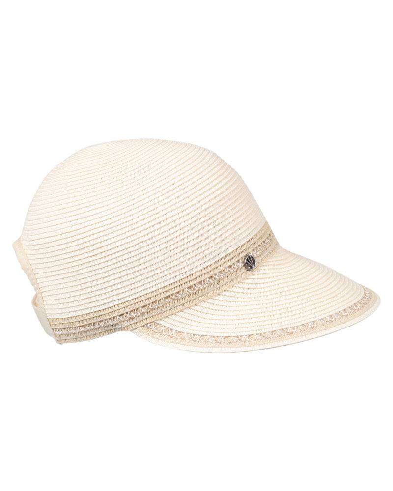 Loevenich Baseball Cap aus softer melange Papierborte-Creme-Natur Fabrikverkauf