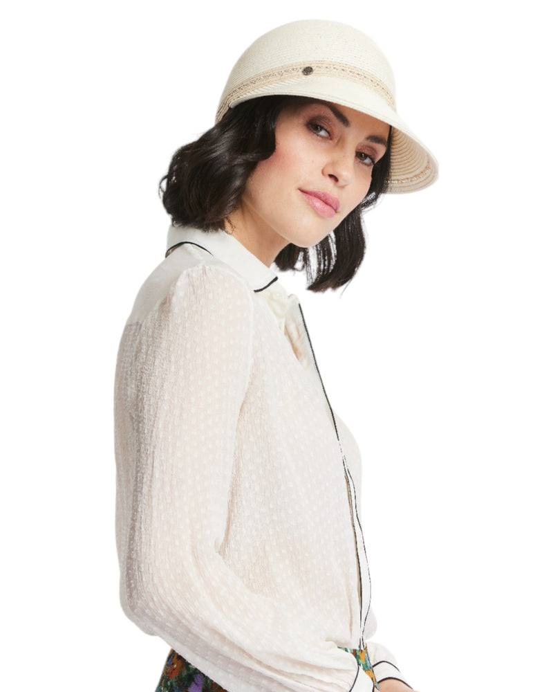 Loevenich Baseball Cap aus softer melange Papierborte-Creme-Natur Fabrikverkauf