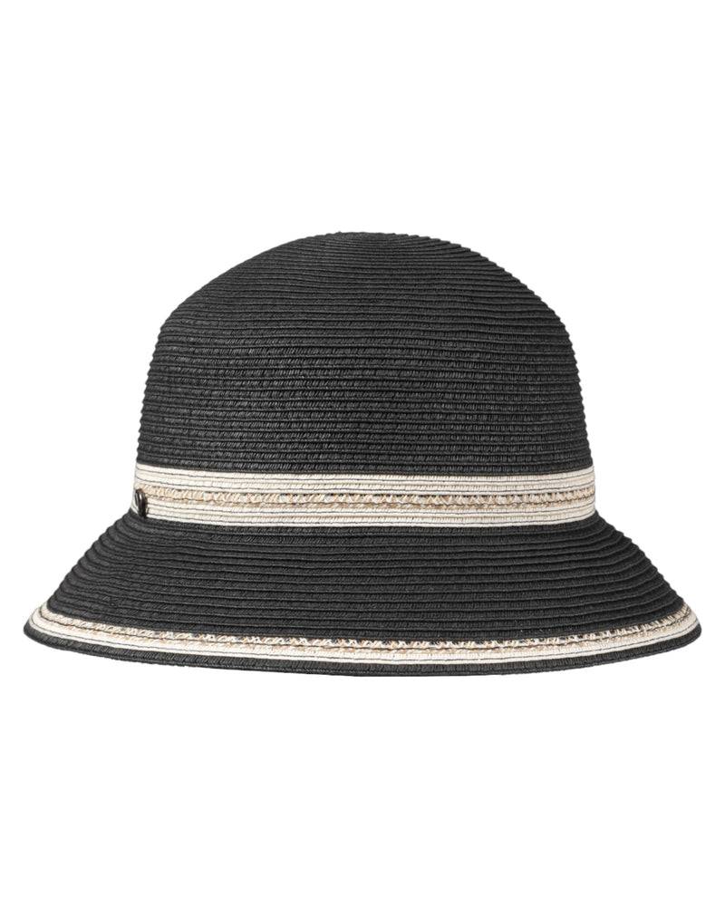 Loevenich kleiner Bucket Hut-schwarz-creme Outlet