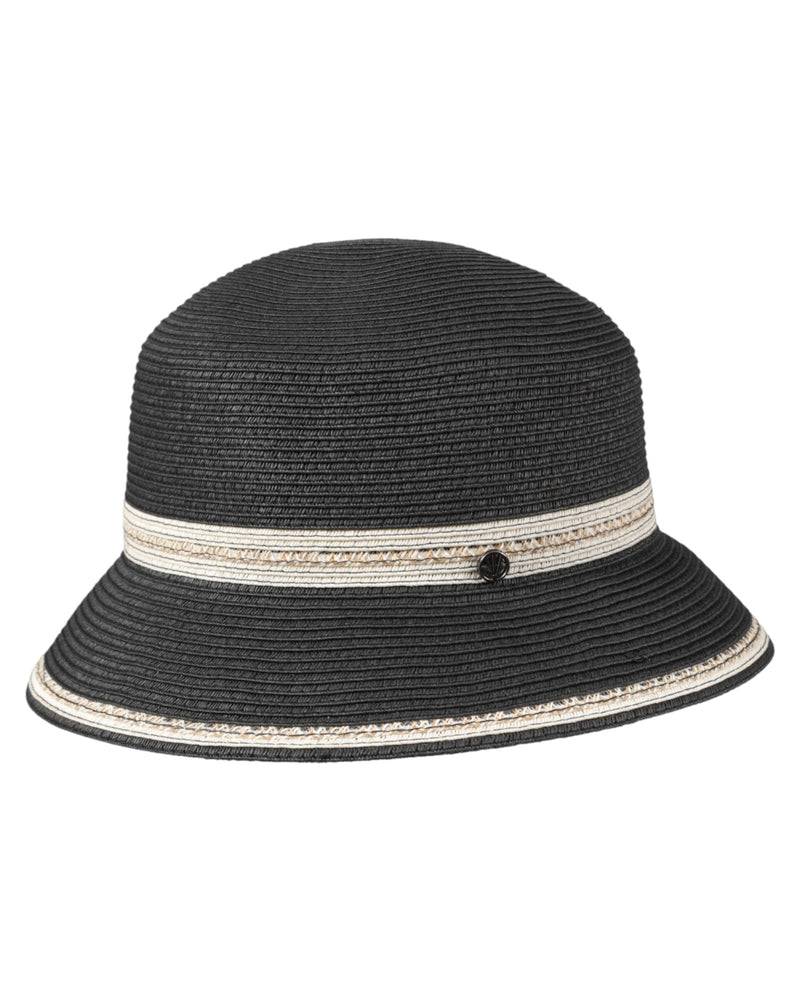 Loevenich kleiner Bucket Hut-schwarz-creme Outlet