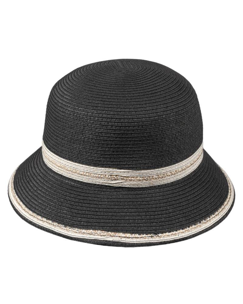 Loevenich kleiner Bucket Hut-schwarz-creme Outlet