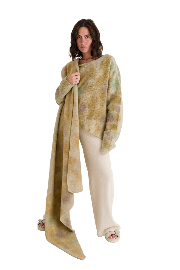 Love Joy Victory Kaschmir Batik Schal Pansy Schlussverkauf