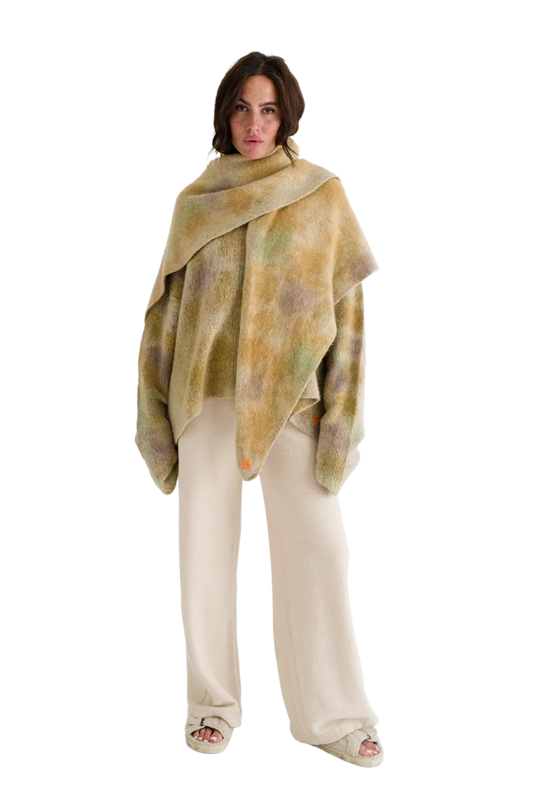 Love Joy Victory Kaschmir Batik Schal Pansy Schlussverkauf