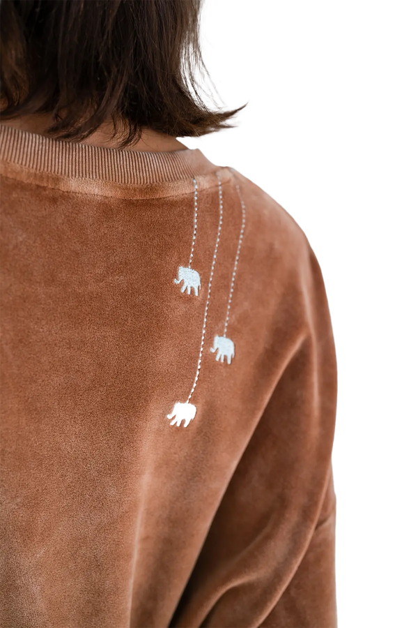 Love Joy Victory Velvet Oversize Sweatshirt Rana Günstiger Verkauf