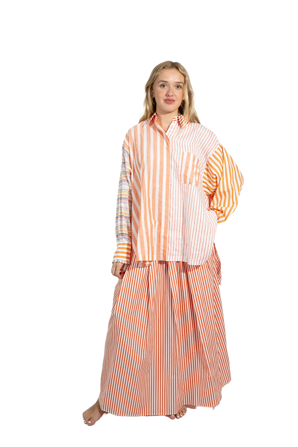 Love Joy Victory RE-BIRTH PATCHWORK BLUSE Strelitza Auslauf