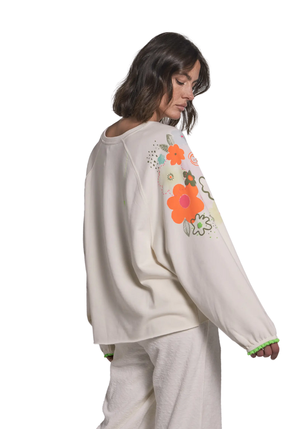 Love Joy Victory Sweatshirt mit Stickereien Tulala Meist gekauft
