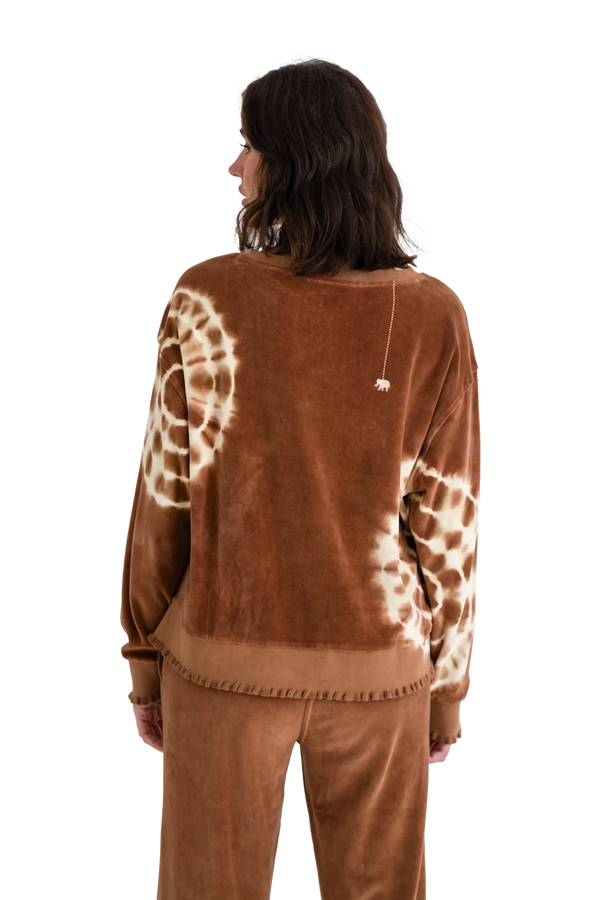 Love Joy Victory Velvet Sweatshirt Rose Tie & Dye Online