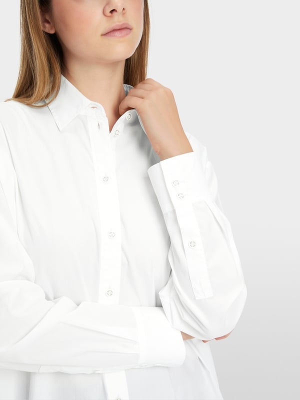 Marc Cain Bedruckte Hemdbluse "Rethink Together" Fabrikverkauf