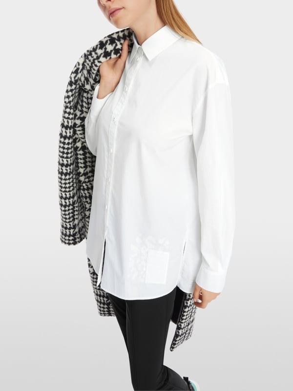 Marc Cain Bedruckte Hemdbluse "Rethink Together" Fabrikverkauf