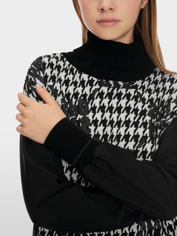 Marc Cain Chickcheck-Sweater Knitted in Germany Online