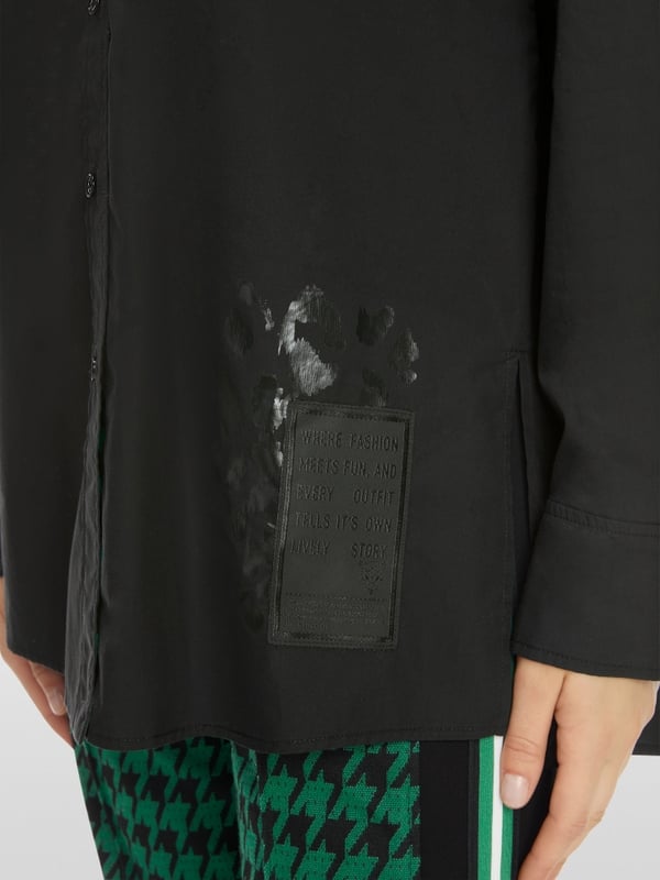 Marc Cain Bedruckte Hemdbluse "Rethink Together" Angebote
