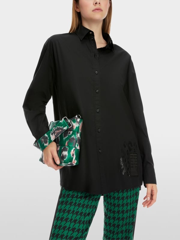Marc Cain Bedruckte Hemdbluse "Rethink Together" Angebote