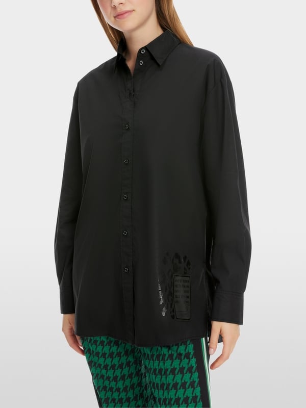 Marc Cain Bedruckte Hemdbluse "Rethink Together" Angebote