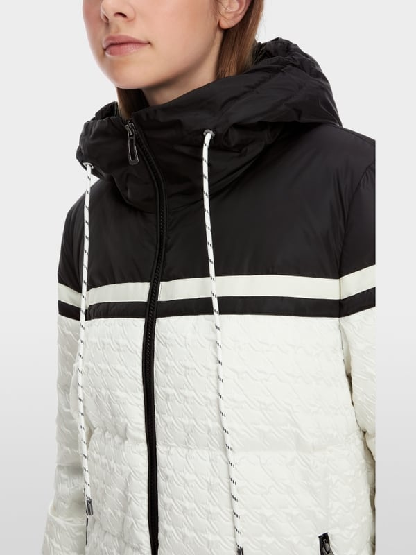 Marc Cain Outdoor-Jacke mit Hahnentritt-Relief Fabrikverkauf