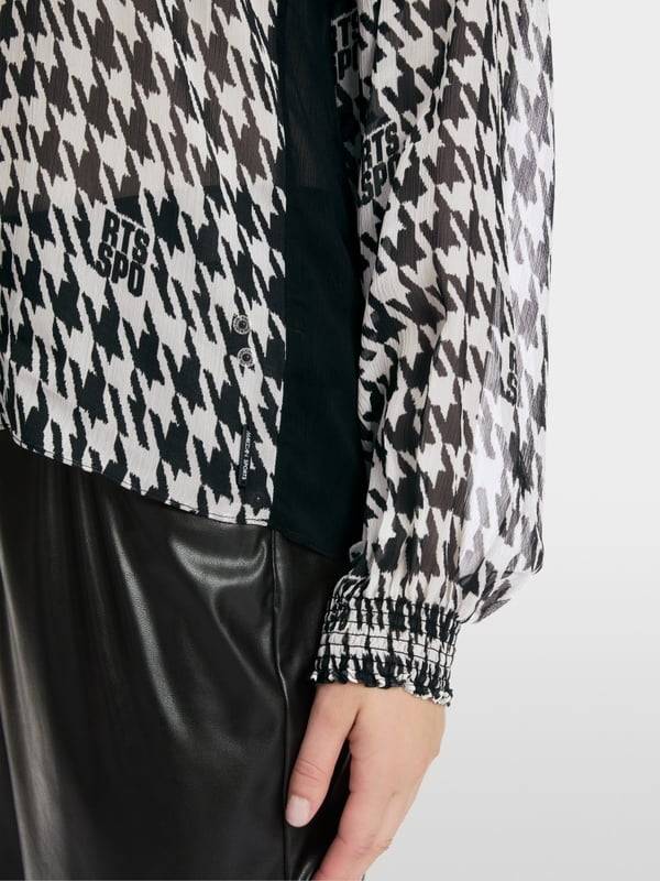 Marc Cain Schlupf-Bluse mit Chickcheck-Dessin Blitzangebot