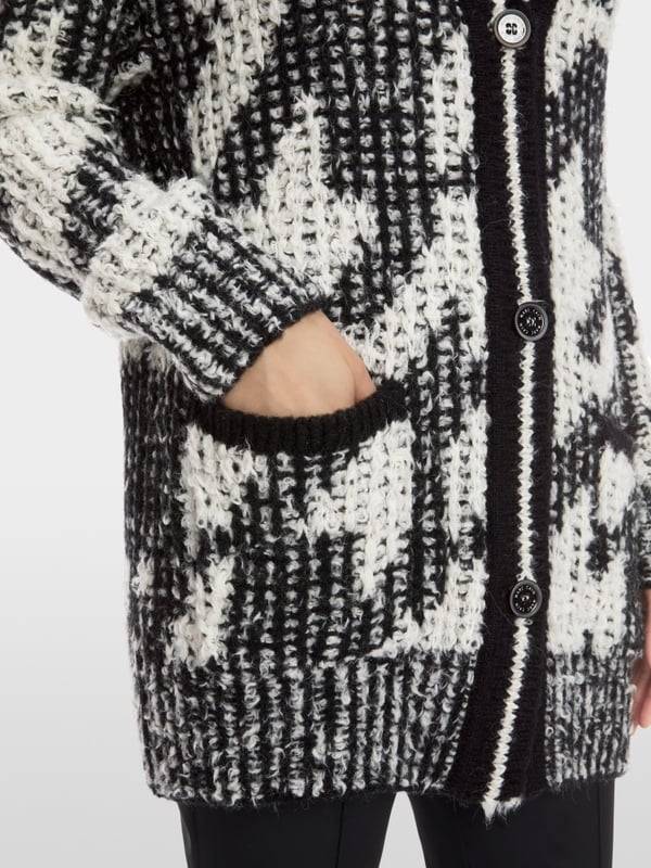 Marc Cain Chickcheck-Cardigan Knitted in Germany Blitzverkäufe