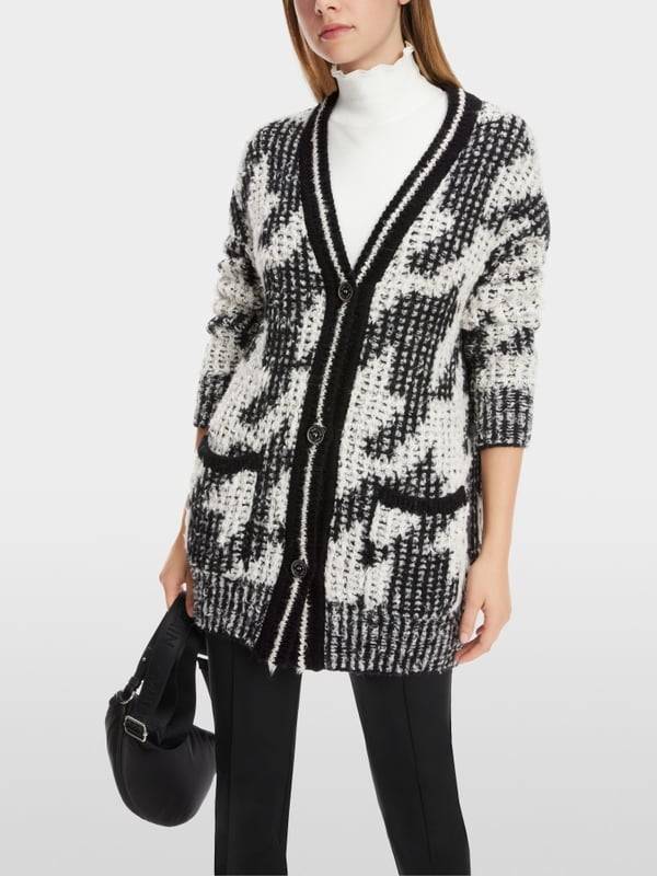 Marc Cain Chickcheck-Cardigan Knitted in Germany Blitzverkäufe