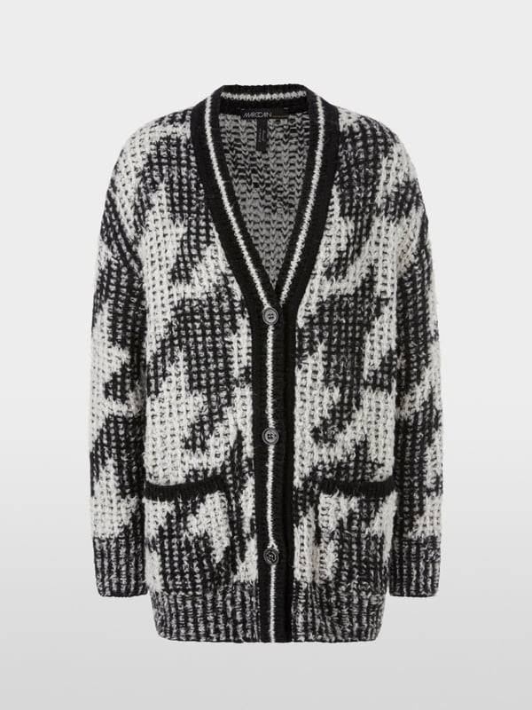 Marc Cain Chickcheck-Cardigan Knitted in Germany Blitzverkäufe
