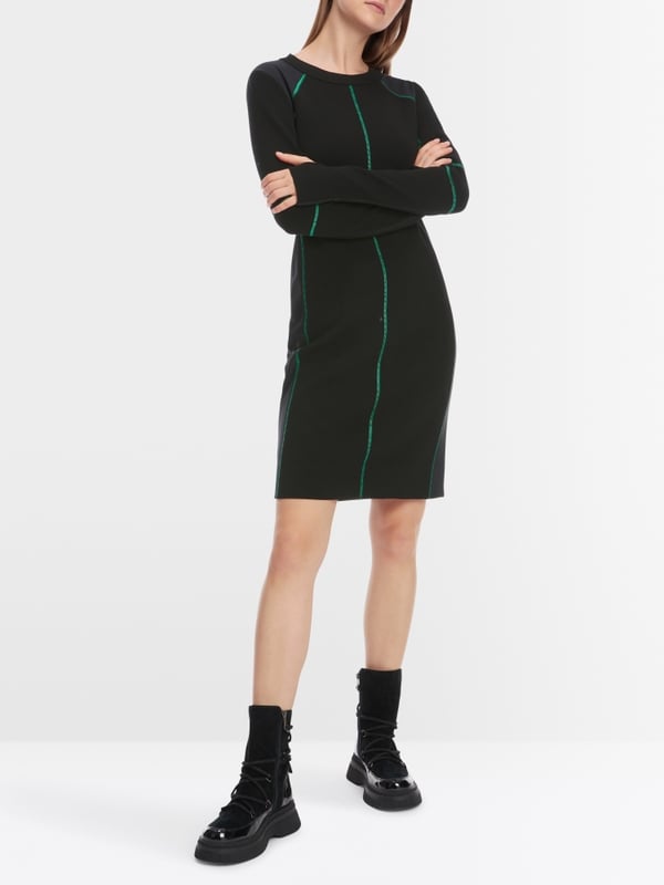 Marc Cain Kleid "Rethink Together" mit Mesh Tiefpreis