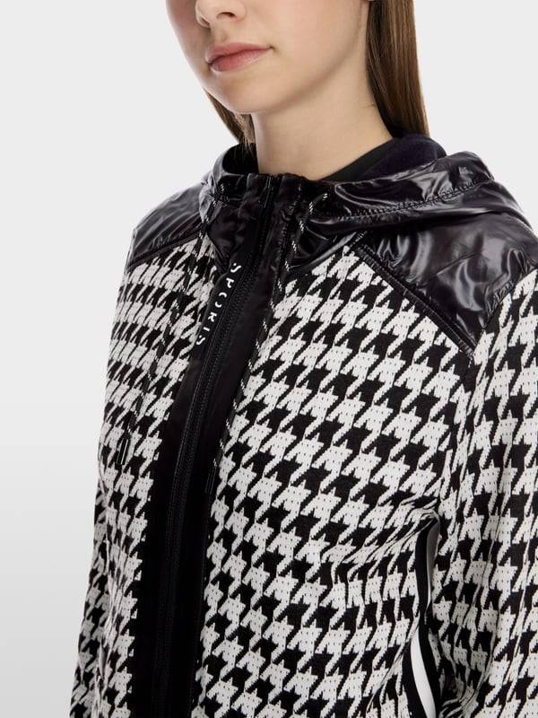 Marc Cain Chickcheck-Jacke mit Kapuze Verkauf