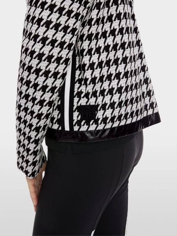 Marc Cain Chickcheck-Jacke mit Kapuze Verkauf